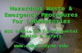 Hazardous Waste & Emergency Procedures for Laboratories WSU Office of Environmental Health & Safety .