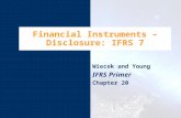 Financial Instruments – Disclosure: IFRS 7 Wiecek and Young IFRS Primer Chapter 20.