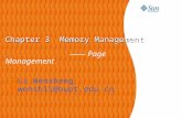 Chapter 3 Memory Management Chapter 3 Memory Management —— Page Management  Li Wensheng  wenshli@bupt.edu.cn.