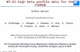 1 A. Weller CWGM5 2009 W7-AS high beta profile data for the ISHPDB Arthur Weller essential contributions from : A. Dinklage, J. Geiger, J. Knauer, A. Kus,
