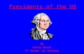 Presidents of the US By Katie Black 7 th Grade- US History.