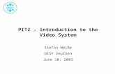 PITZ – Introduction to the Video System Stefan Weiße DESY Zeuthen June 10, 2003.