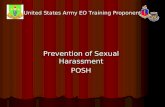 United States Army EO Training Proponent Prevention of Sexual Harassment POSH