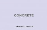 IKMALZATUL ABDULLAH. CONCRETE Concrete is a very important and integral part of our modern world Construction. Concrete is a composite material: Coarse.
