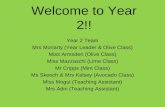 Welcome to Year 2!! Year 2 Team Mrs Moriarty (Year Leader & Olive Class) Miss Armsden (Olive Class) Miss Mazzaschi (Lime Class) Mr Cripps (Mint Class)