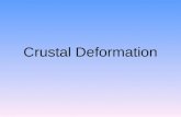 Crustal Deformation. Types of Deformation Folds Faults & Joints.