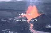 Volcanoes Chapter 3 book F page 82. Vocab for section 1 Volcano Magma Lava Ring of fire Hot spot.