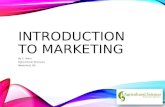 INTRODUCTION TO MARKETING By C. Kohn Agricultural Sciences Waterford, WI.