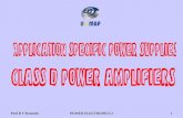 Prof R T KennedyPOWER ELECTRONICS 21. Prof R T KennedyPOWER ELECTRONICS 22 Class D audio amplifiers switching - PWM amplifiers -V cc.