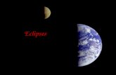 Eclipses. The Sun and Moon occasionally line up so that we have an eclipse. Revolution of the moon causes eclipses. An eclipse is defined as an astronomical.