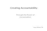 Creating Accountability Through the Power of Conversation Jamey Wheeler, CSP.