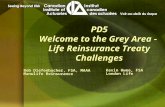 Bob Diefenbacher, FSA, MAAA Manulife Reinsurance Bob Diefenbacher, FSA, MAAA Manulife Reinsurance PD5 Welcome to the Grey Area - Life Reinsurance Treaty.
