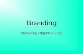 Branding Marketing Objective 2.06. Questions Why do companies develop brands? How do they come up with brands? What makes a brand successful?