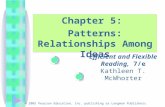 © 2005 Pearson Education, Inc. publishing as Longman Publishers Efficient and Flexible Reading, 7/e Kathleen T. McWhorter Chapter 5: Patterns: Relationships.
