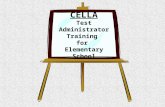 CELLA Test Administrator Training for Elementary School.
