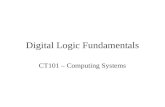 Digital Logic Fundamentals CT101 – Computing Systems.