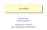 EuroPKI Antonio Lioy Politecnico di Torino Dip. Automatica e Informatica.