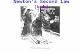 Newton’s Second Law (Lab). Inertia & Mass Inertia  The tendency of an object to maintain its state of rest or motion. MASS: A measure of the inertia.