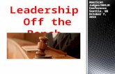 Www.reclaimingfutures.org A Model for Judicial Leadership Leadership Off the Bench American Judges/NASJE Conference Seattle, WA October 7, 2015.