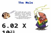 The Mole 6.02 X 10 23 SAVE PAPER AND INK!!! When you print out the notes on PowerPoint, print "Handouts" instead of "Slides" in the print setup. Also,