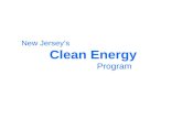New Jersey’s Clean Energy Program. Teaching Green Thinking Green Joe Fiorella.