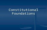 Constitutional Foundations. Major Topics From Colonies to Independence From Colonies to Independence The Critical Period (1781 – 1789) The Critical Period.