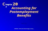 Accounting for Postemployment Benefits C hapter 20 COPYRIGHT © 2010 South-Western/Cengage Learning Unit #6.