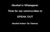 Alcohol in Whangarei: Time for our communities to SPEAK OUT Alcohol Action Tai Tokerau.