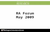 1 RA Forum May 2009. 2 American Recovery and Reinvestment Act (ARRA)