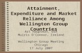 Attainment, Expenditure and Market Reliance Among Wellington Group Countries Art Hauptman, USA Muiris O’Connor, Ireland Wellington Group Meeting Chicago.