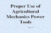 Proper Use of Agricultural Mechanics Power Tools 6831.15.