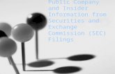Public Company and Insider Information from Securities and Exchange Commission (SEC) Filings.