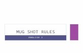 ENGLISH I MUG SHOT RULES. FOCUS ON PUNCTUATION SET 1.