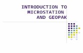 INTRODUCTION TO MICROSTATION AND GEOPAK. WHY MICROSTATION? 47 OF 50 STATE DOTS CAN’T BE WRONG MOST CONSULTING FIRMS WORKING WITH STATE DOTS WILL USE MICROSTATION.
