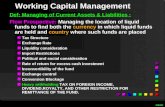 Working Capital Management Def: Managing of Current Assets & Liabilities : Flow Prospective: Managing the location of liquid funds to find both the currency.