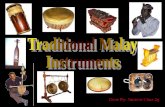Done By: Jasmine Chua 2g. The musical instruments of peninsular Malaysia can be classified into four categories. Aerofons are wind instruments. Cordofons.