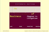 4-1 Chapter 4— Litigation REED SHEDD PAGNATTARO MOREHEAD F I F T E E N T H E D I T I O N McGraw-Hill/Irwin Copyright © 2010 by The McGraw-Hill Companies,