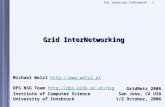Uni Innsbruck Informatik - 1 Grid InterNetworking Michael Welzl   DPS NSG Team  .