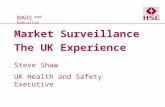 Health and Safety Executive Health and Safety Executive Market Surveillance The UK Experience Steve Shaw UK Health and Safety Executive.