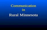 Communication in Rural Minnesota. Minnesota Snowdrift.