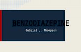 BENZODIAZEPINE Gabriel J. Thompson. TYPE OF DRUG A benzodiazepine also known as “BENZO" or “DIAZEPAM” is a psychoactive drug.