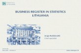 Www.stat.gov.lt 23-24 May 2012 ESSnet DWH - Workshop III BUSINESS REGISTER IN STATISTICS LITHUANIA Jurga Rukšėnaitė Chief specialist.