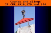 Cranes and Slings 29 CFR 1910.179 and 184. Cranes Are Everywhere Cranes, derricks, and jib hoists are used in almost every industrial setting Cranes can.