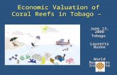 Economic Valuation of Coral Reefs in Tobago – June 13, 2008 Tobago Lauretta Burke World Resources Institute.