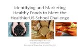Identifying and Marketing Healthy Foods to Meet the HealthierUS School Challenge Beth Hufnagel, RD LDN Food Service Director Loyalsock Township School.