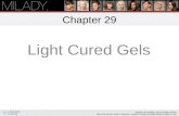 Chapter 29 Light Cured Gels Learning Objectives Explain when you would use a one-color or two-color method for applying UV or LED gels. List the different.