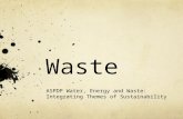 Waste ASPDP Water, Energy and Waste: Integrating Themes of Sustainability.