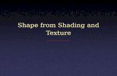 Shape from Shading and Texture. Lambertian Reflectance Model Diffuse surfaces appear equally bright from all directionsDiffuse surfaces appear equally.