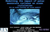 Modelling the impact of polar mesoscale cyclones on ocean circulation Are we under-forcing our ocean models? Alan Condron 1, Grant Bigg 2 and Ian Renfrew.