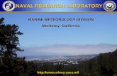 NAVAL RESEARCH LABORATORY MARINE METEOROLOGY DIVISION Monterey, California .
